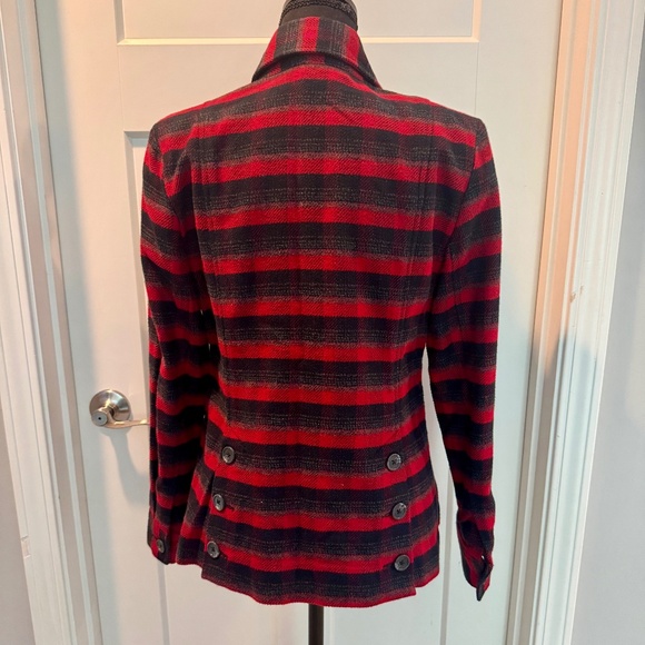 cabi Snow Valley Jacket, #3852, S, EUC, Red/Black Plaid, Flannel - Picture 4 of 14